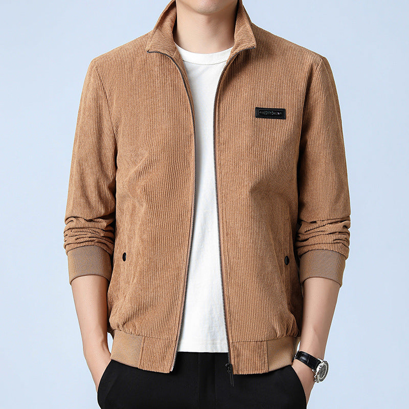 Herren Modische Steppjacke mit kragen Drune