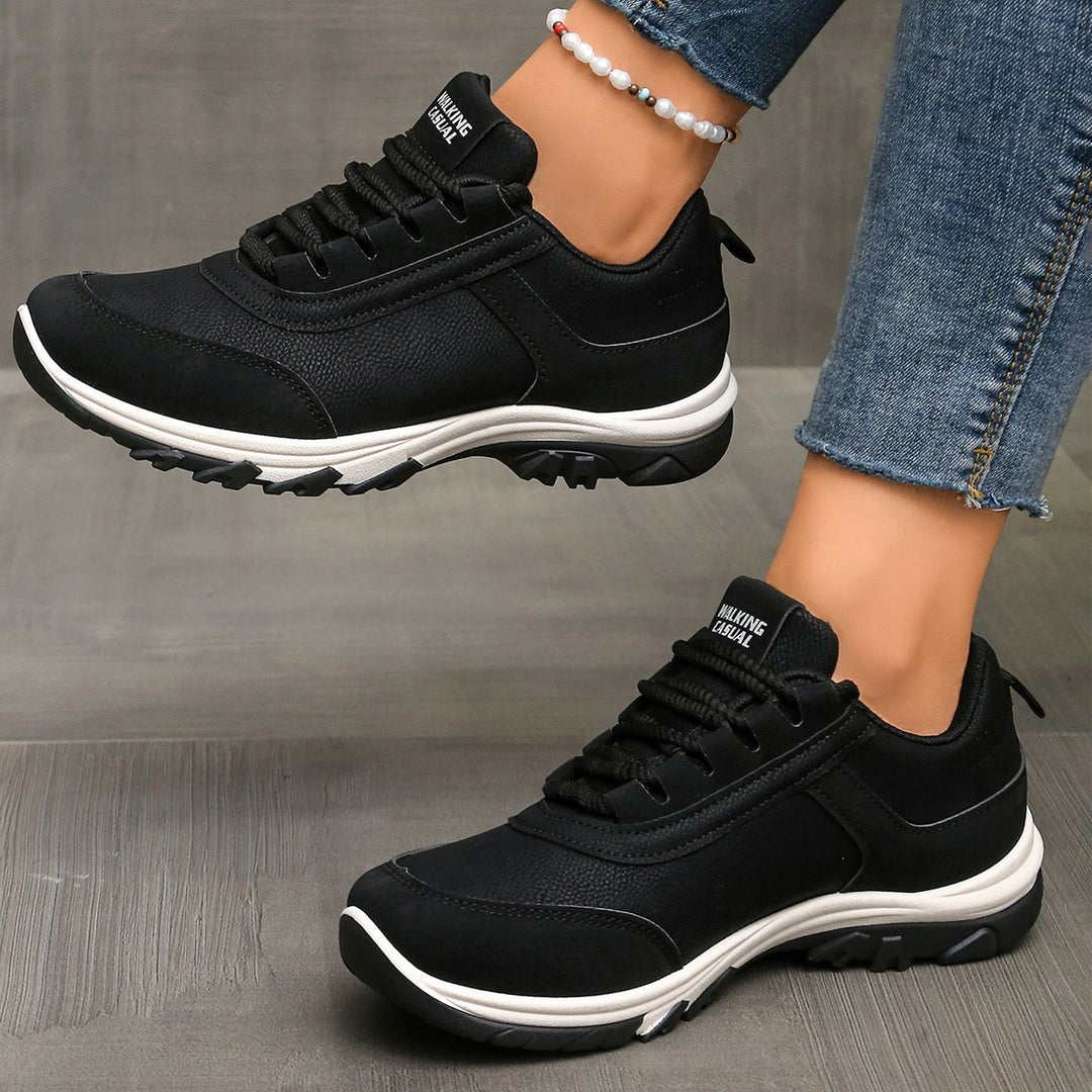 Damen Leichter Walking‑Sneaker mit profilierter Gummisohle und gepolstertem Komfortfußbett Drune