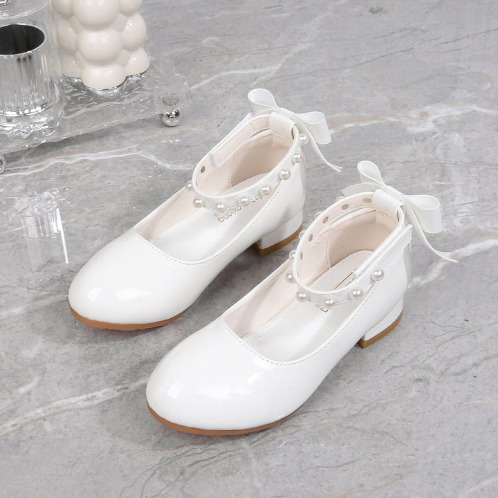 Mädchen Ballerinas mit Perlen- und Schleifenverzierung Drune
