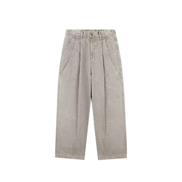 Damen Hochtaillierte Culotte-Hose mit weitem Bein, Bundfalten und soften Denimgriff Drune