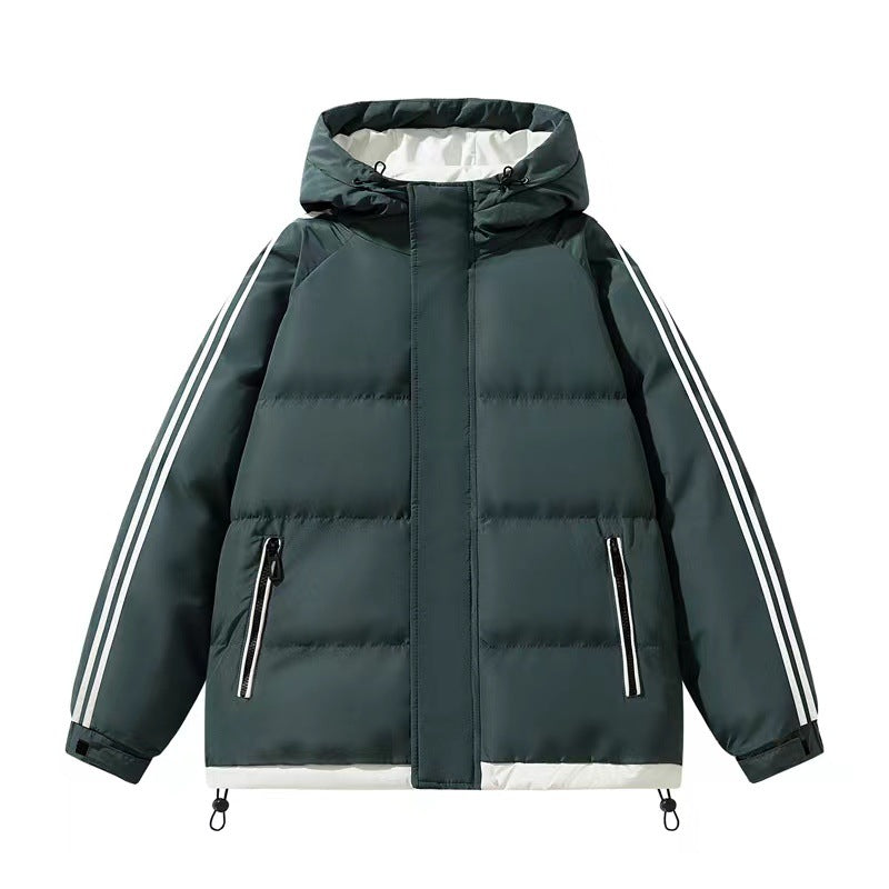Damen Stylische Winterjacke mit Kapuze und Steppdesign Drune
