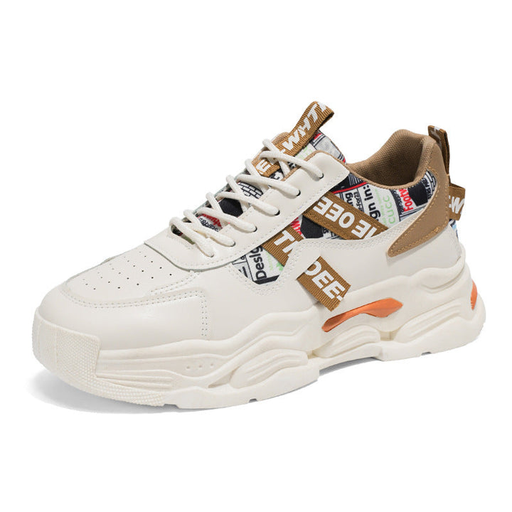 Damen Sportliche Chunky Sneakers mit buntem Design und atmungsaktiven Einsätzen Drune