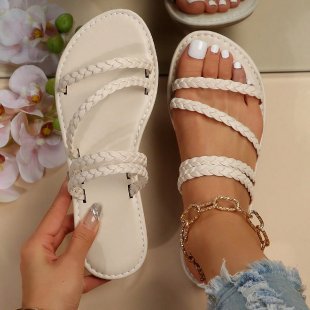 Damen Geflochtene Trage-Sandalen Drune