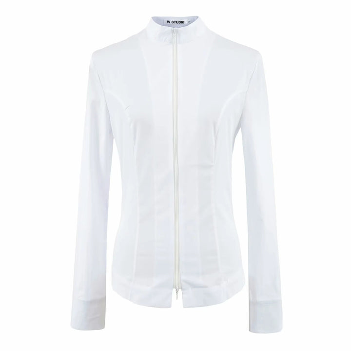 Damen Hochleistungs-Activewear-Jacke mit Stehkragen und Reißverschluss Drune