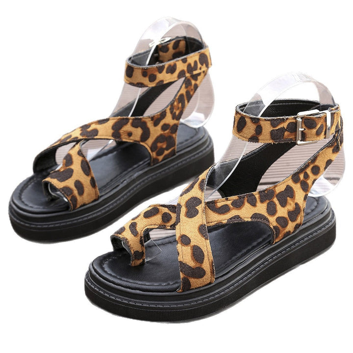 Damen Sportliche Plateau-Sandalen mit stylischem Riemchen-Design Drune