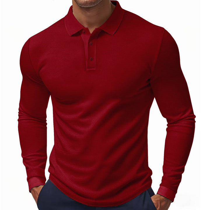 Herren Langarm Polohemd Drune