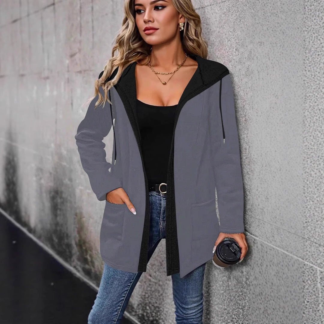 Damen Lässige Kapuzenjacke mit praktischen Taschen und modernem Schnitt Drune