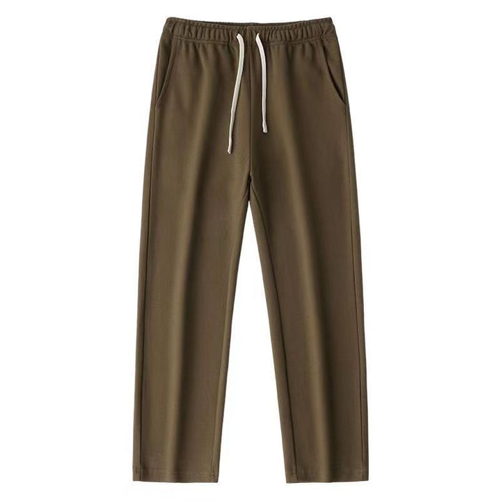 Herren Bequeme Freizeithose mit elastischem Bund und Seitentaschen Drune