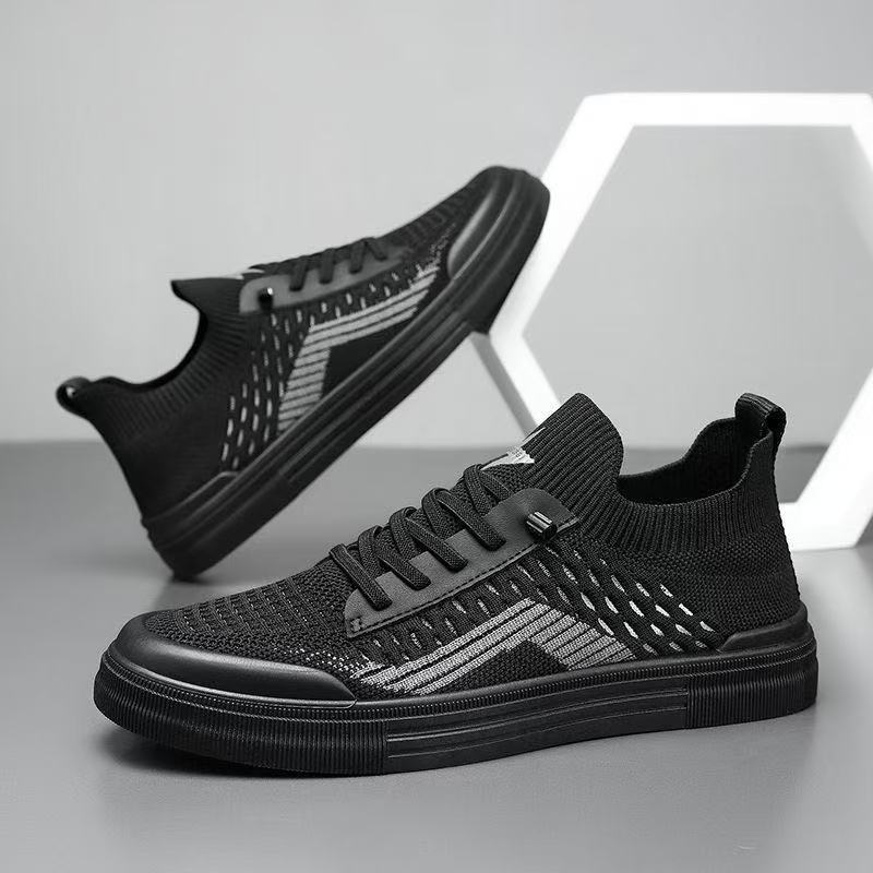 Herren Atmungsaktive Strick-Sneaker mit sockenhaftem Schaft und dämpfender Gummisohle Drune