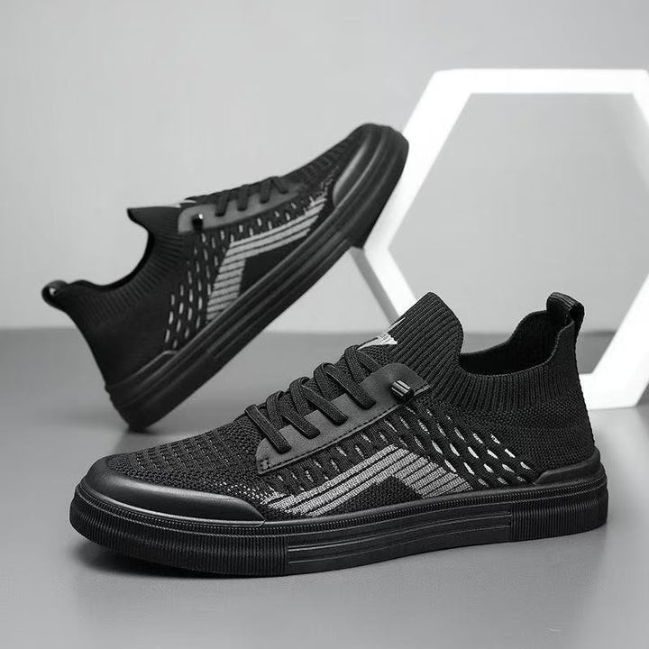 Herren Atmungsaktive Strick-Sneaker mit sockenhaftem Schaft und dämpfender Gummisohle Drune