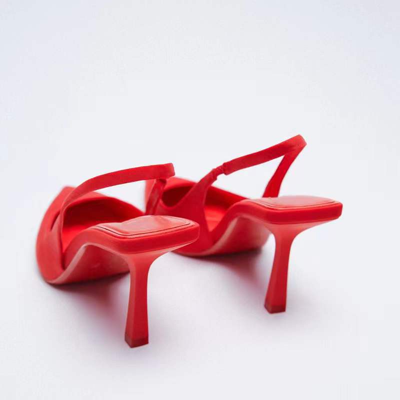 Damen Sling-Pumps mit eleganter Spitze und verstellbarem Riemen Drune