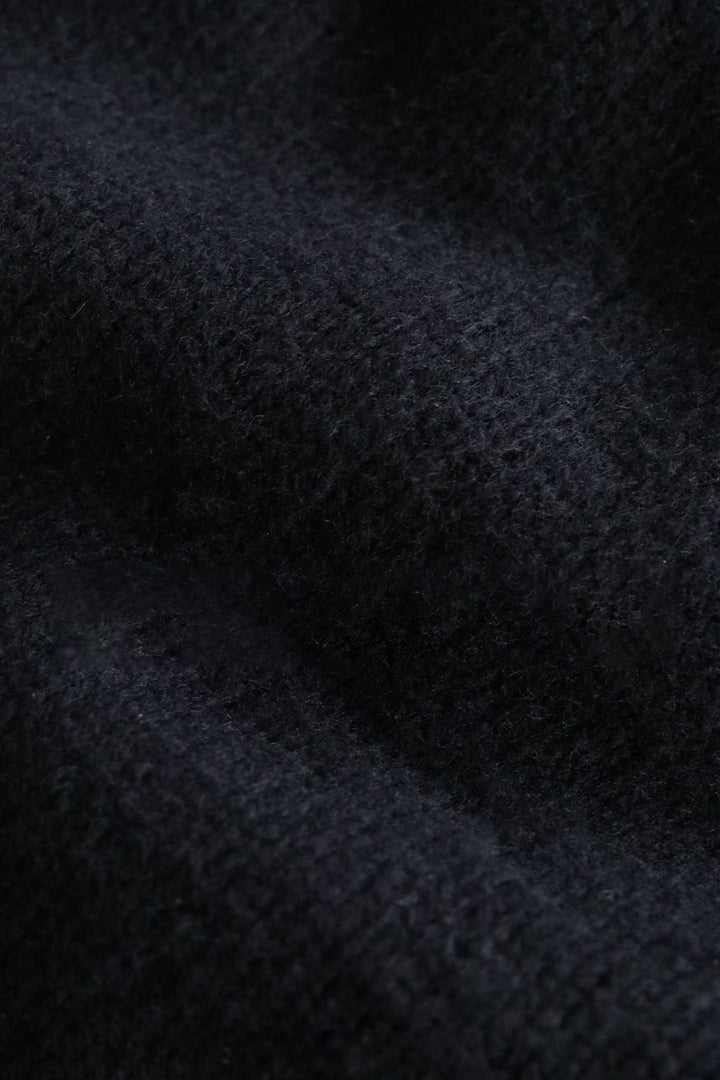 Damen Langärmliger Strickpullover mit hohem Kragen Drune