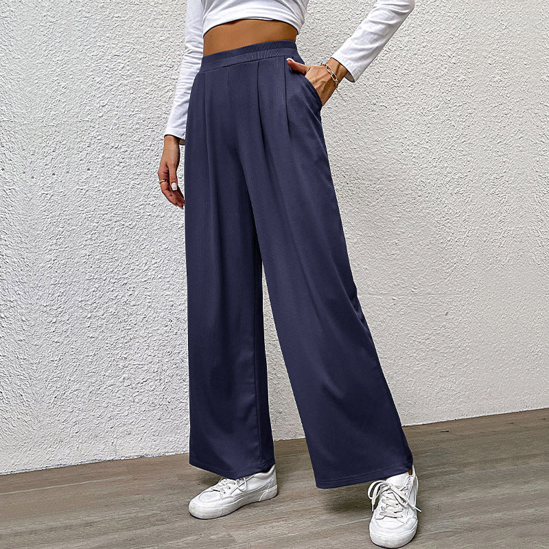 Damen Hochtaillierte weite Hose Drune