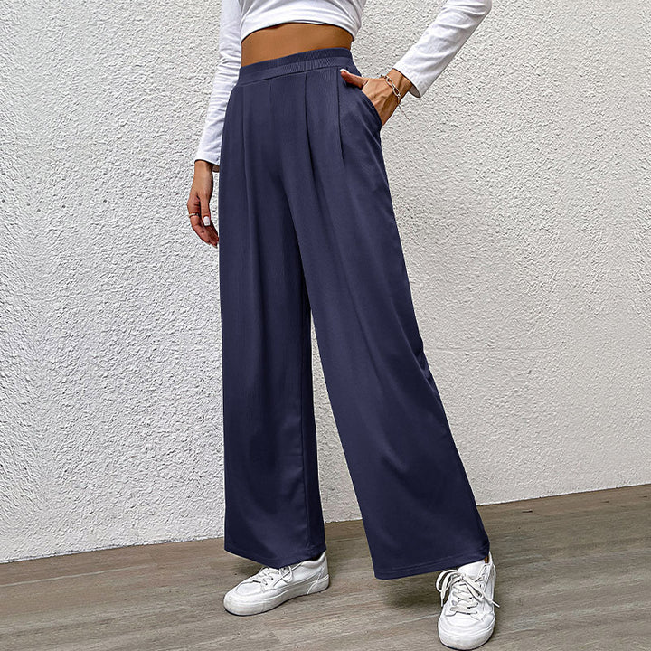 Damen Hochtaillierte weite Hose Drune