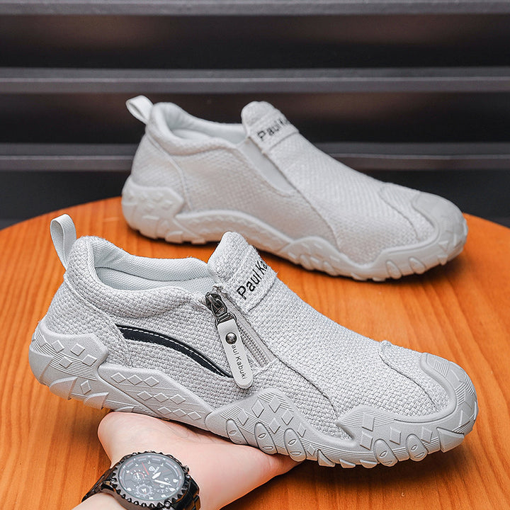 Herren Flexibler Strick-Sneaker mit Reißverschluss Drune