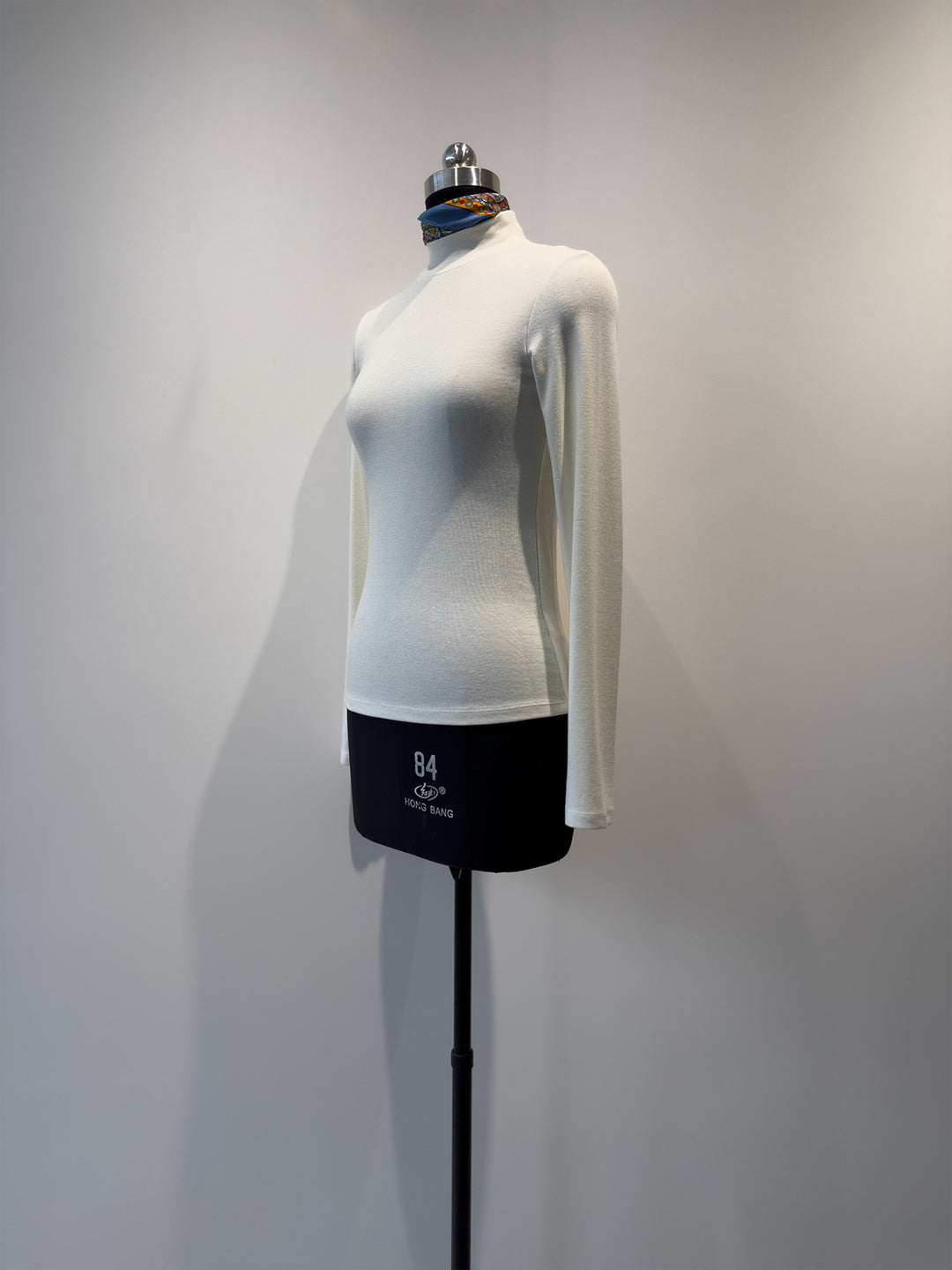 Damen Mock Neck Langarmshirt Drune