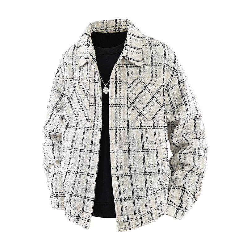 Herren Modische Karierte Jacke