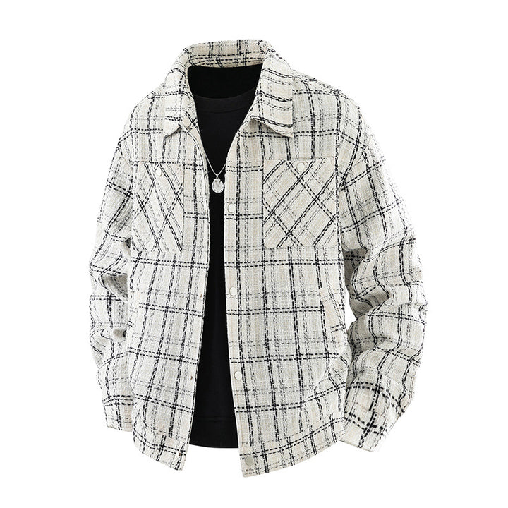 Herren Modische Karierte Jacke