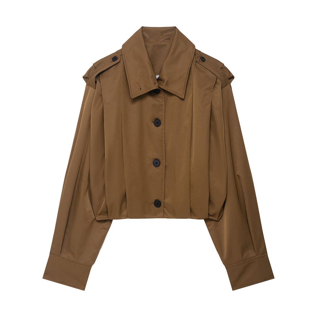 Damen lässige cropped Jacke Drune