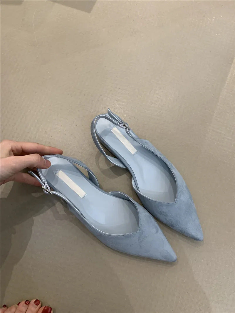 Damen Slingback Ballerinas mit elegantem V-Ausschnitt und komfortablem Fußbett Drune