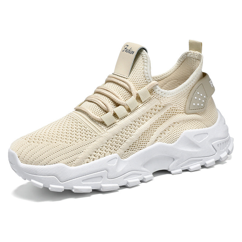 Damen Sportliche Sneaker mit atmungsaktiver Netzstruktur und dämpfender Sohle Drune