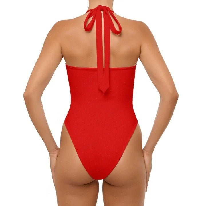 Damen Hochgeschnittener Einteiler mit Cut-Out-Design Drune