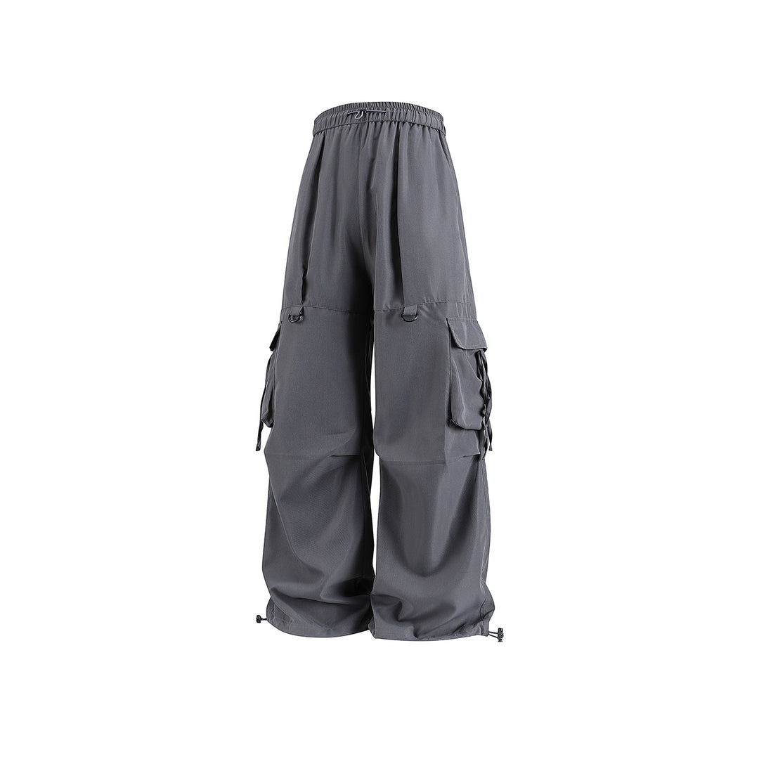 Herren Weite Cargo‑Hose mit Tunnelzugbund, D‑Ring‑Details und verstellbarem Saum Drune