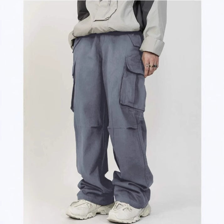 Herren Weite Utility‑Cargohose mit Multifunktions‑Taschen & legerer Baggy‑Passform Drune