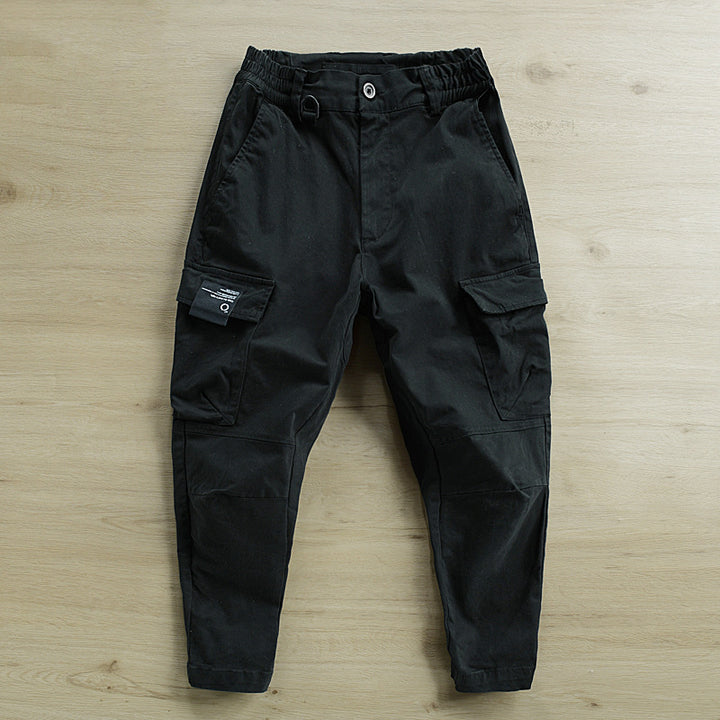 Herren Cargohose mit tapered Bein, elastischem Bund und verstärkten Knieeinsätzen Drune