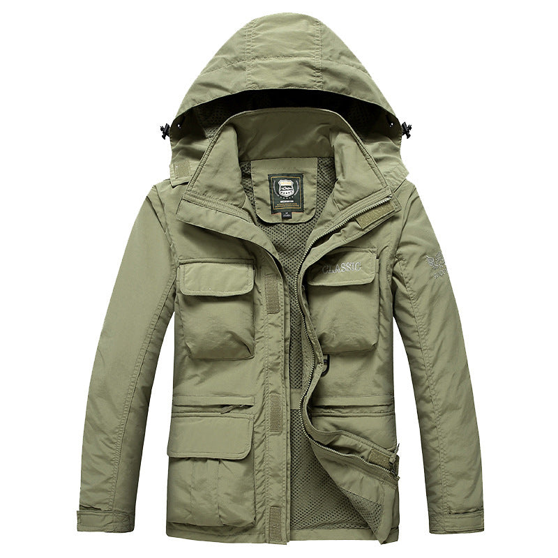 Herren Funktionale Outdoorkombination Jacke Drune