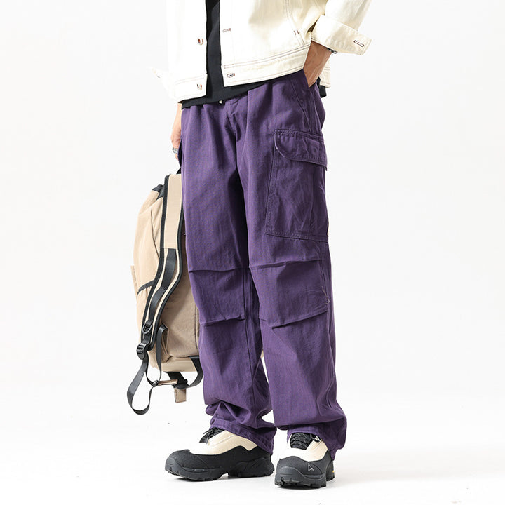 Herren Weite Cargo-Hose mit verstärkten Kniepaneelen und Multifach‑Taschen Drune
