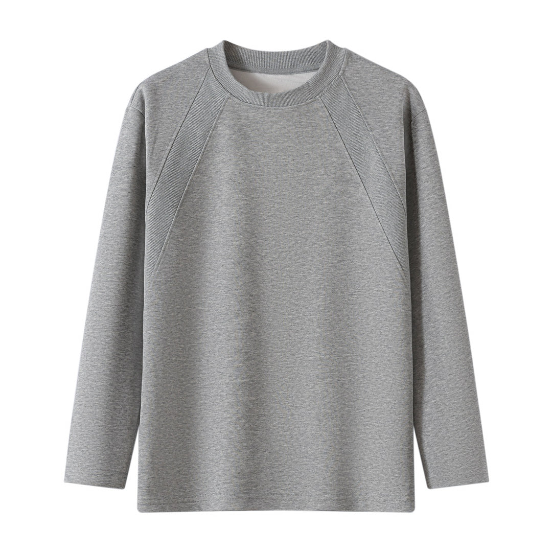 Unisex Oversize Langarm‑Sweatshirt mit Raglannähten und geripptem Rundhalsausschnitt Drune