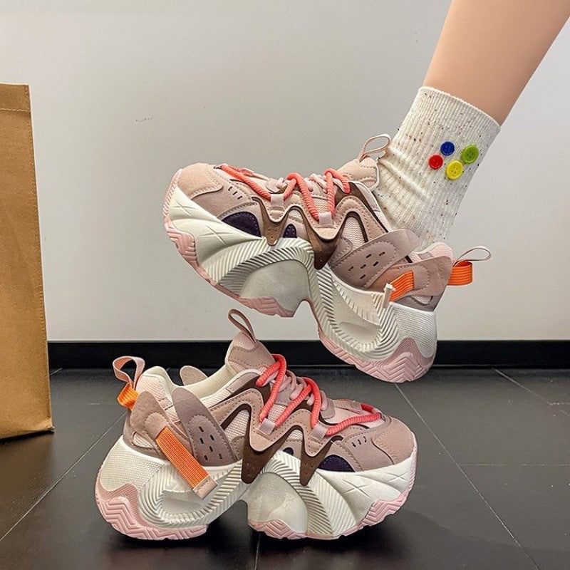 Damen Sportliche Chunky Sneakers mit trendiger Silhouette und bequemer Dämpfung Drune