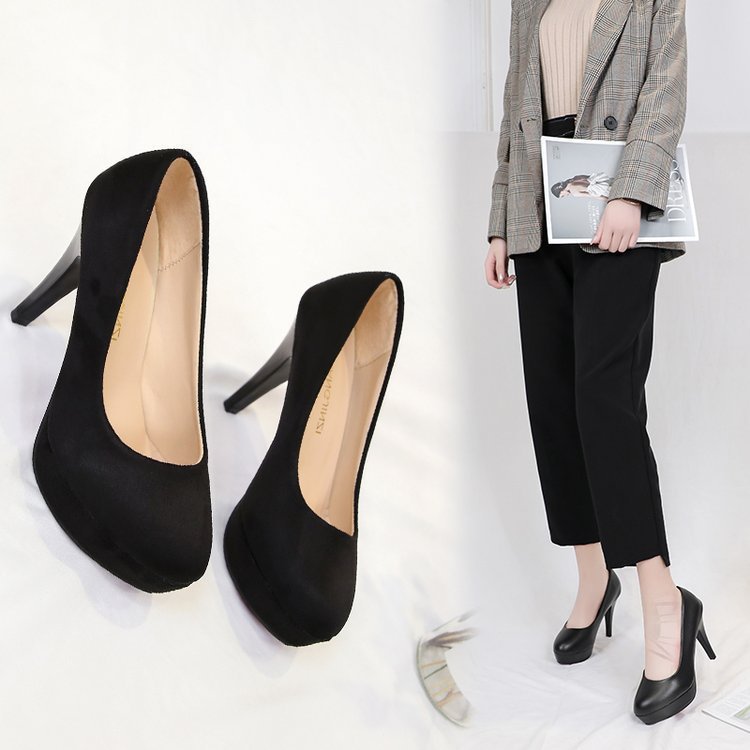 Damen elegante Plateau-Pumps mit komfortablem Sitz und hohem Absatz Drune
