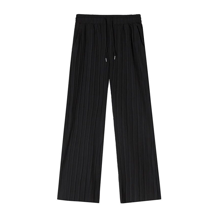 Herren Elegante Plisseehose Drune