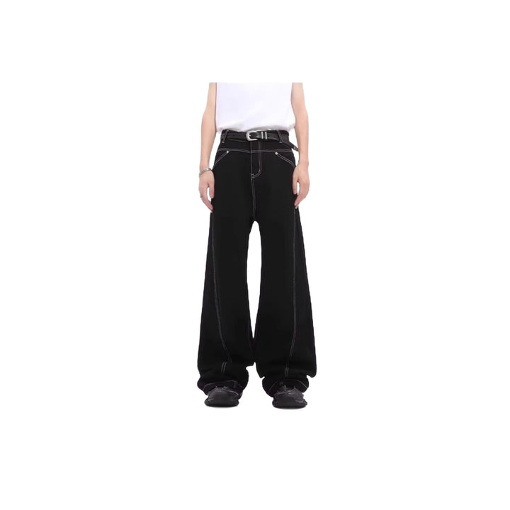 Damen Weitgeschnittene Hochbund-Hose Drune