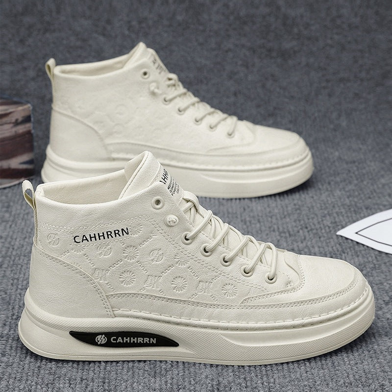 Damen Modische High-Top Sneakers mit atmungsaktiver Oberflächenstruktur Drune