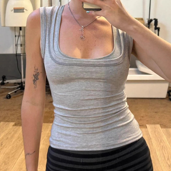 Damen Funktions-Tanktop mit doppeltem Trägersystem und atmungsaktivem Stoff Drune