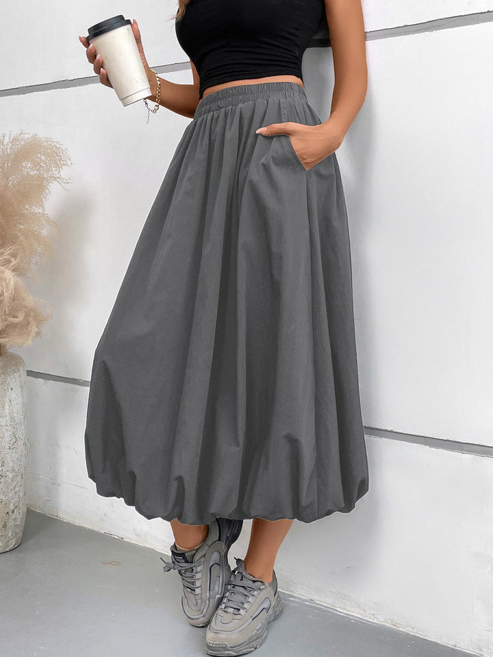 Damen luftiger Midirock Drune