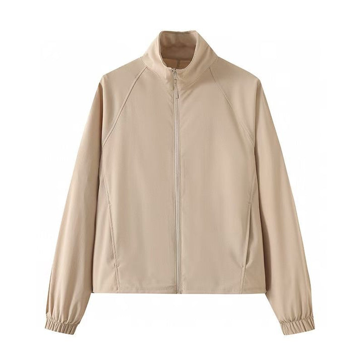 Damen sportliche Funktionsjacke mit hochabschließendem Kragen Drune