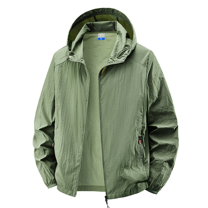Herren Leichte Outdoorjacke mit verstellbarem Kapuzendesign Drune