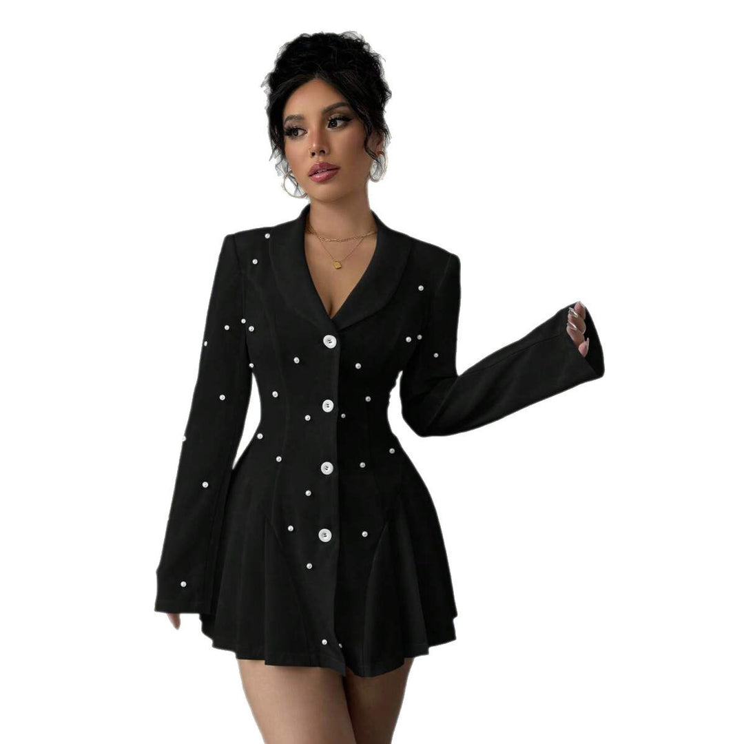 Damen eleganter Blazer-Kleid Drune