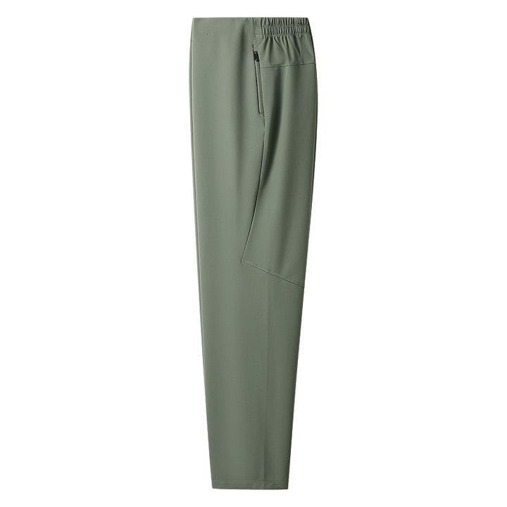 Damen Stretch-Outdoorhose mit elastischem Bund, Reißverschlusstaschen und geradem Schnitt Drune