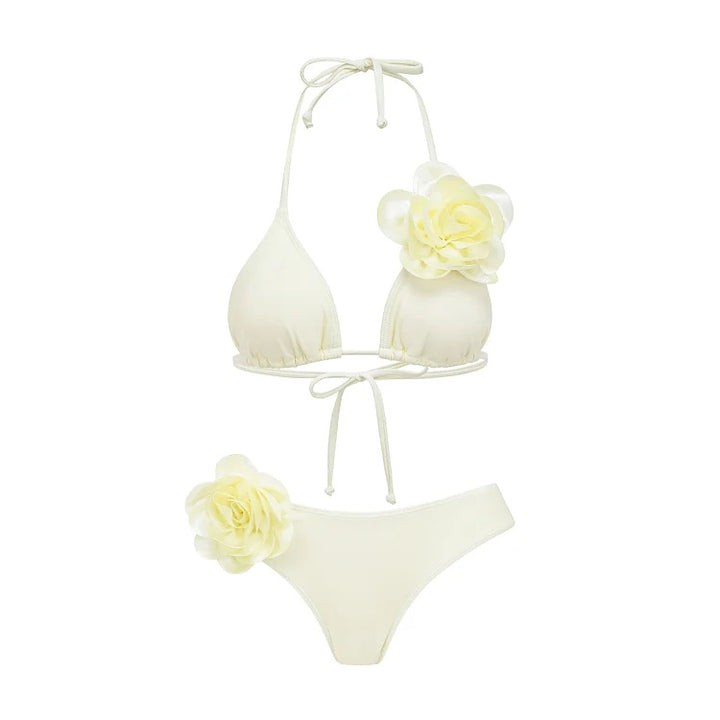 Damen Bikiniset mit romantischem Blumendekor Drune