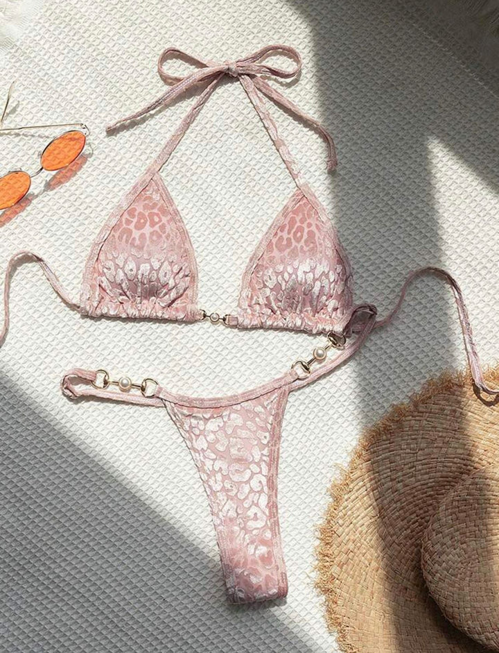 Damen Triangel-Bikini mit dekorativen Akzenten und raffiniertem Schnitt Drune