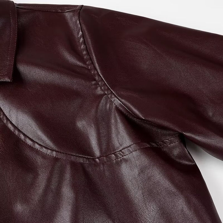 Damen Lässige Jacke mit hochschließendem Kragen und elastischem Bund Drune