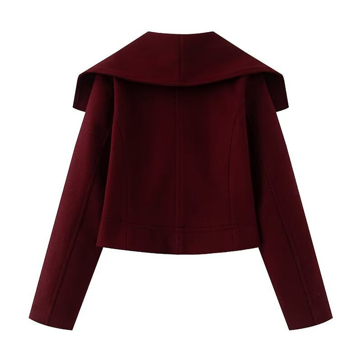 Damen Kurzjacke mit großem Matrosenkragen und zweireihiger Knopfleiste Drune