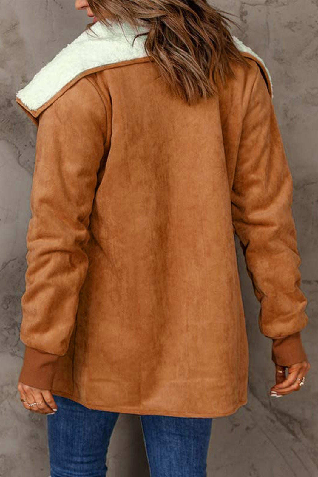 Drune | Revers Wildleder und Schafswolle Thermojacke