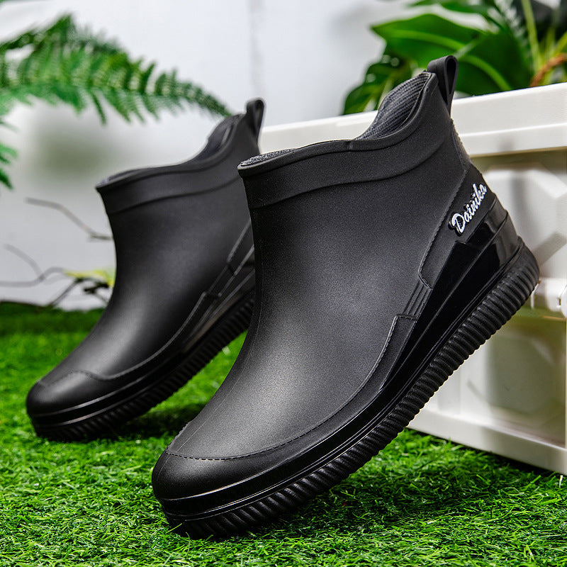 Damen Wasserdichte Kurzschaft-Gummistiefelette mit stoßdämpfender EVA-Sohle Drune
