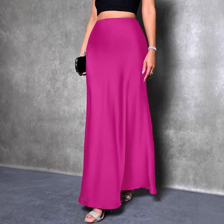 Damen Maxirock mit fließendem Schnitt und elegantem Fall Drune